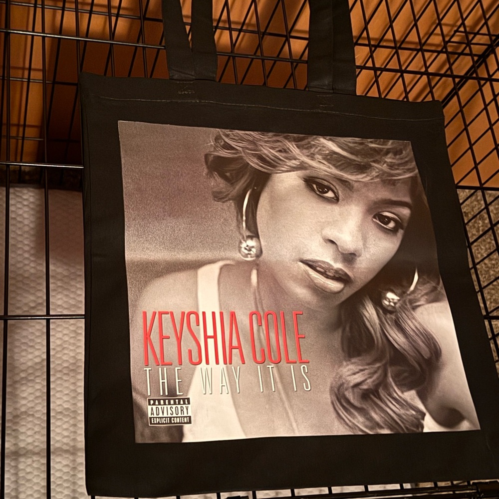 Keyshia Cole the way it is black tote bag